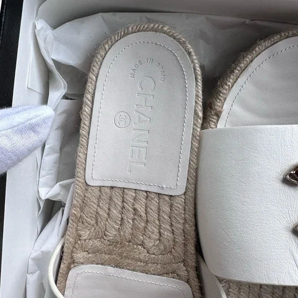 Brand New Never Worn Chanel Stud Encrusted Slides - Picture 7 of 8